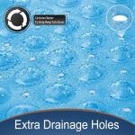 Extra Long 100X38 CM Premium Accu-Pebble Shower Bath Mat Anti Slip Bathtub Bathroom Met with Suction Cup- PVC Silicone (Extra Long 100X38 CM Sky Blue Original, 1)